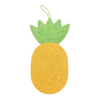 China Relipet Stocked Eco-Friendly Pineapple and Drumstick Shape Modern Interactive Scratcher Toy Sisal Scratch Board Cardboard for sale