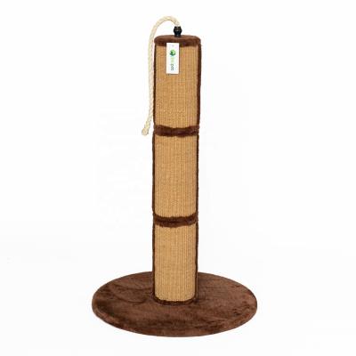 China Relipet RL19004 Large Cat Furniture Luxury Pet Toy 3 Post Viable Cat Scratching Post With Toy Sections Inside for sale