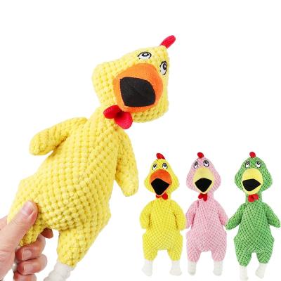 China Relipet Stocked Wholesale Custom OEM Dog Toy Bite Resistant Chew Squeaky Pet Chicken Dog Squeaky Toy for sale