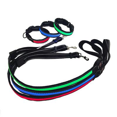 China Wholesale Relipet Lights Factory Manufacturer Retractable Led Pet Dog Leash And Collar Set With Led Light for sale