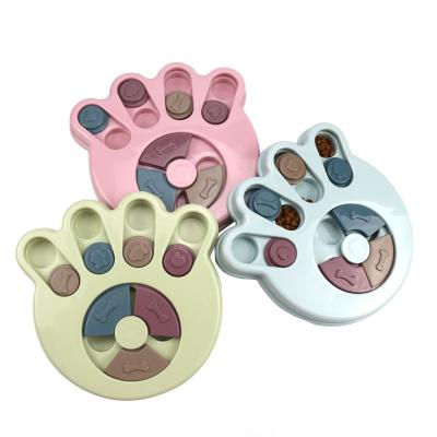 China Relipet Amazon New Hot Selling Viable Wholesale Pet Toys Slow Food Bowl Educational Pet Toy Dog Turntable for sale