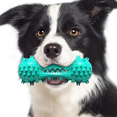 China Relipet Amazon Best Seller TPR Stocked Teeth Cleaning Rod Dog Toothbrush Chew Squeaky Serrated Molar Dog Toy for sale