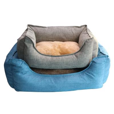 China Relipet China Manufacture Simple Design Sustainable Home Use Soft Dog Bed Square With Good Service for sale