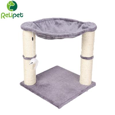 China RL Stocked Sell Well New Type Cat Scratcher Post With Durable Cheap Iron Hammock for sale