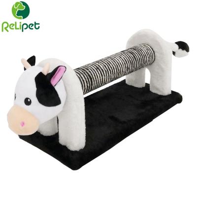 China Hot Selling Viable Unique Design Cat Scratcher Post In Animal Shape With A Sounding Tail for sale