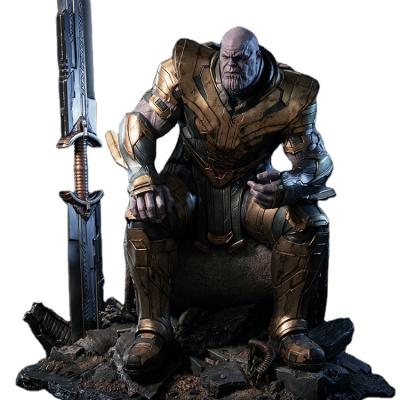 China Life Size Fiberglass Thanos Europe Resin Cartoon Movie Character Sculpture Statue For Decorative Theme Park for sale