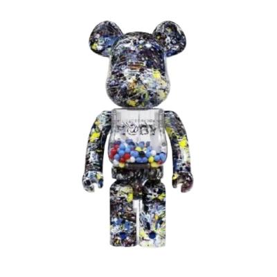 China Custom Worlwide Fiberglass Bearbrick 1000% Cartoon Resin Statue Bearbrick for sale