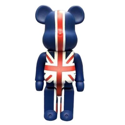 China Modern Silver 1000% Worlwide Fiberglass Sculpture Resin Bear Brick Large Art Bear Brick Statue Model Bearbrick for sale