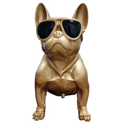 China Other French Bulldog Statue Realistic Home French Bulldog Statue Resin Polyresin Hand Sculpture Decor Professional Manufacture French Bulldog Statue for sale