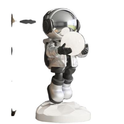 China Other Wholesale Home Decor Life Size Resin Sculpture Crafts Fiberglass Space Astronaut Statue Decoration Sculpture for sale