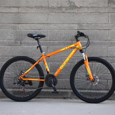 China Cheap Price Moutain Mountain Bicycle Yellow Orange Bicicletas De Montana Steel Frame 26 Inch Bicicleta Bicycle For Adult for sale