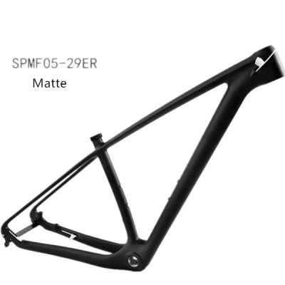 China Carbon Fiber Material Mountain Bikes Mountain Bike Frame MTB Bike Frame With Disc Brake Quick Release for sale