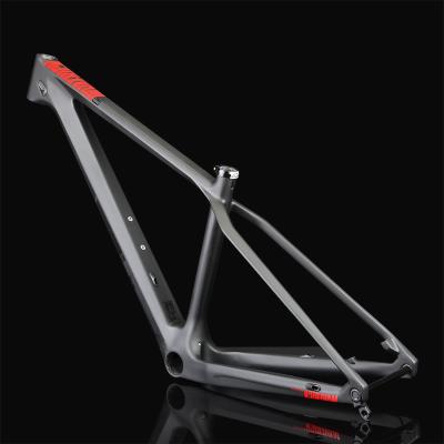 China Full Carbon Fiber MTB Bike Frame Lightweight Popular Carbon Mountain Bike Frames Wheelless Bike Frame for sale