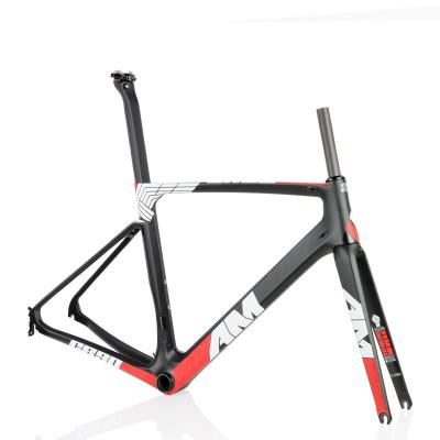 China Lightweight Racing Bike Bicycles Carbon Fiber Frame 700C Road Bike Frames Carbon City Bicycle Frame 92mm BB for sale