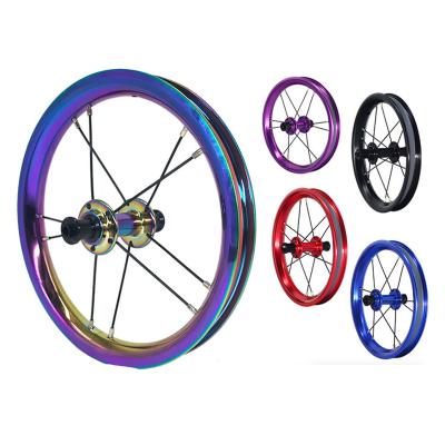 China Small wheel bike double layer kids bike 12 inch bicycle wheelset aluminum alloy wheels hub for sale