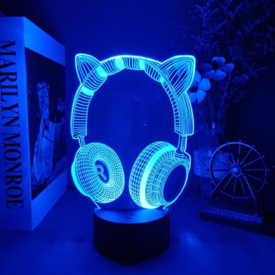 China Modern Custom Colorful 3d Night Light Cartoon Mini Acrylic Led Table Lamp Decoration Sign Icon Light for sale