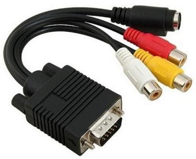 China HOME THEATER High Quality VGA To Rca Component AV TV Adapter Converter Cable for sale