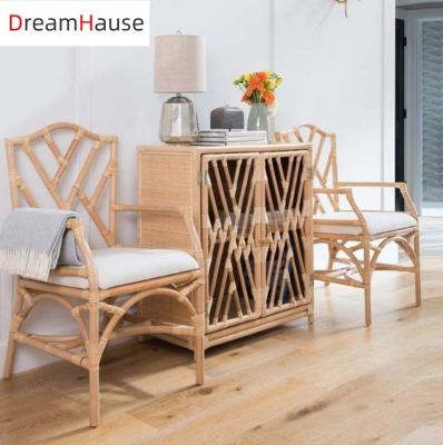 China Dreamhause Morocco Style Garden Bedroom Living Room Dining Room Vine Rattan Cabinet Light Weight Nordic Cabinet Storage Furniture for sale