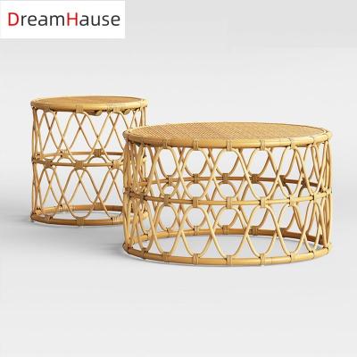 China Dreamhause Indonesia Traditional Nordic Rattan Coffee Table and Garden Chairs Designers for Living Room Hotel Balcony Patio Used for sale