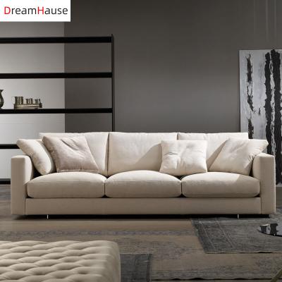 China Nordic Simple Modern Latex Convertible Living Room Sofa Fabric Detachable Dreamhuase Sofa for sale