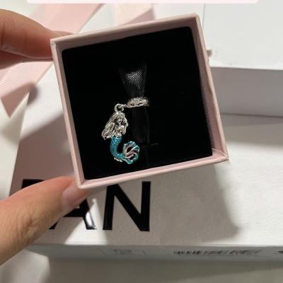 China TRENDY New 925 Sterling Silver Pandora The Little Mermaid Ariel Dangle Charm Original Bracelet Jewelry For Kid Girls Jewelry Making for sale