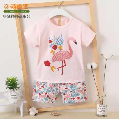 China 100% Cotton Summer Casual Kids Clothing Sets T-shirt and Shorts 2pcs Fashion Kids Clothes Set for Unisex for sale