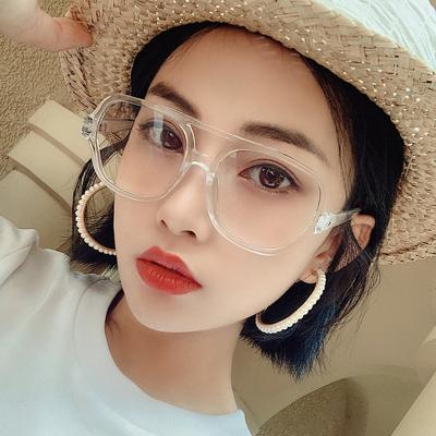 China High-End Exquisite Flat Mirror Pilot Item Glass Decorative Item Products Women Shape Double Beam High Quality Material Cycling Glasses for sale