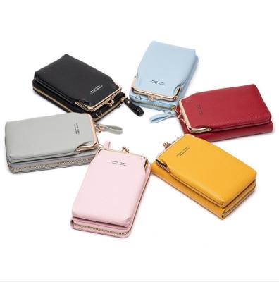 China Fashion Summer Hot Sale Long Strap Mobile Phone Purse Small Size Coin Bag for sale