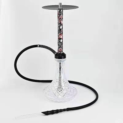 China Smooking Shisha Germany Shisha Accessories Portable Hookah Set Colorful Acrylic Hookah Shisha Smoking High Quality Acrylic Single Hose for sale