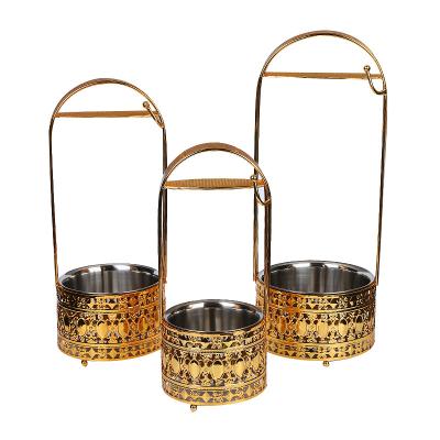 China Durable Wholesale Metal Accessories Hookah Basket Hookah Holder Three Sizes Charcoal Shisha Full Set for sale