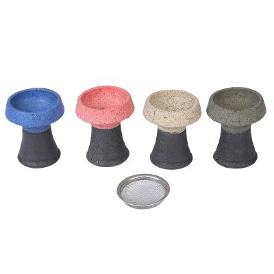 China Super Hot Selling Shisha Hookah Bowl Design Level Shisha Bowl Good Workmanship Unique Wholesale Ceramic Shisha Head for sale