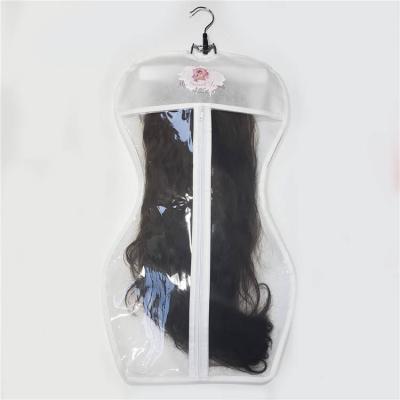 China Custom Gift Factory Price Dust Proof Hair Extensions Wigs Storage Bag With Pockets for sale