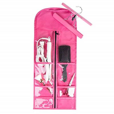 China 2019 Promotion Fashion Hair Storage Rose Nonwoven Suit Case Bag Package With Wooden Hanger for sale