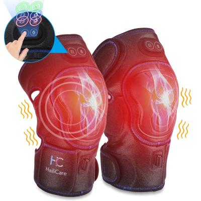 China Foot Amazon Top Selling Knee Care Massager Rechargable Wireless Knee Pad Passionate Vibration With Power Bank for sale