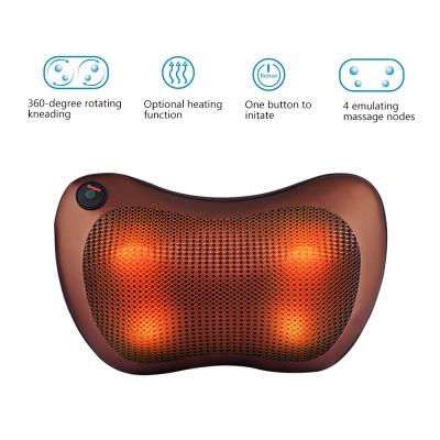 China Neck Relaxation Pillow Passionate Neck Kneading Massager For Home Car Shiatsu Massage Pillow for sale