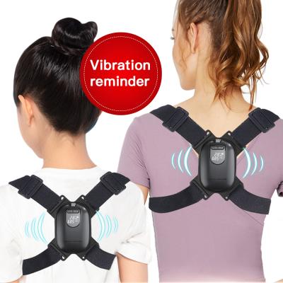 China 2021 Adjustable Belt Posture Corrector Intelligent Sensor Vibration Reminder Posture Corrector For Adults And Kids Back Support Belt for sale