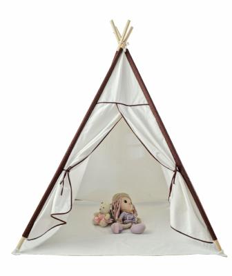 China Folded play teepee tent reading indoor tent 100% cottobn tent and door teepee for sale