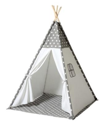 China PORTABLE Printing Fabric Kids Teepee Tent With Mat And Carry Case for sale