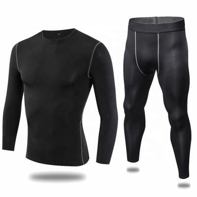 China Custom Antibacterial Your Design Fitness Yoga Wear Men's Gym Compression Shirt And Pants for sale