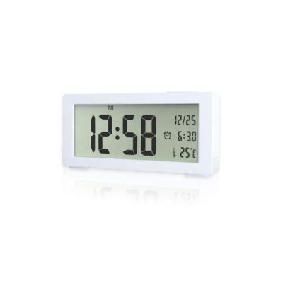 China Large Calendars LCD Alarm Clock Digital Desk Clock With Night Light For Home Office for sale