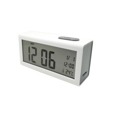 China Calendars factory direct sales texture silent luminous digital electronic perpetual calendar alarm clock for sale