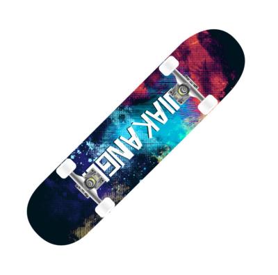 China Adult Complete Skateboard 80cm 7 Layer Canadian Maple Double Kick Concave Standard Skateboards For Teenagers And Beginners for sale