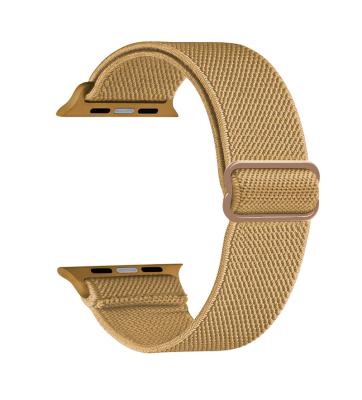 China Fashion\Luxury Popular Elastic Woven Nylon Strap Watch Band Strap Dress Adjuster For Apple Iwatch 38Mm 40Mm 41Mm 42Mm 44Mm 45Mm for sale