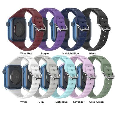 China Fashion\Popular Luxury Luxury Dress Design For Apple Watch Bands Silicone Smart Watch Strap For Watch Series 7 6 5 4 3 2 45Mm Band 44Mm42Mm41Mm40Mm38Mm for sale