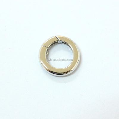 China Silver 925 Round Spring A0002 925 Clasp Rhodium Plated 17.5mm Plain&Shiny for sale