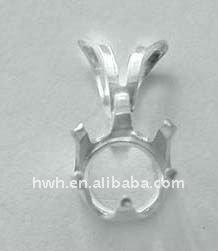 China Sterling 925 Silver Snap-in Set Pendat Silver Finding for sale