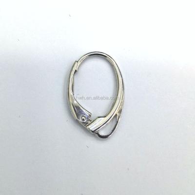 China Jewelry 925 Sterling Silver Silver Earring Leverback H1108 / French Hook Earring 17.3*11mm for sale