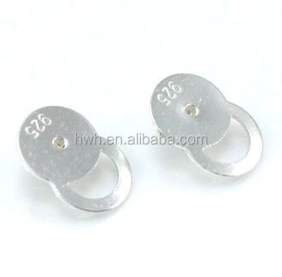 China Large Size 925 H620 Solid Silver Ear Plug / Earring Back / Stud Earring Stopper Nickel Safe for sale