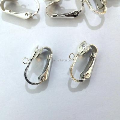 China 925 Sterling Silver H1340 Sterling Silver Non-pierced Ear Clips With Hanging Loop for sale