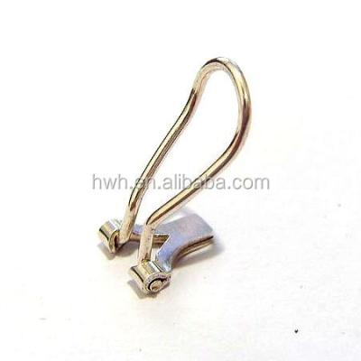 China Solid 925 Silver H167-01 1x14.5mm Silver Ear Clip For No Ear Hole Jewelry, Manufacturer for sale